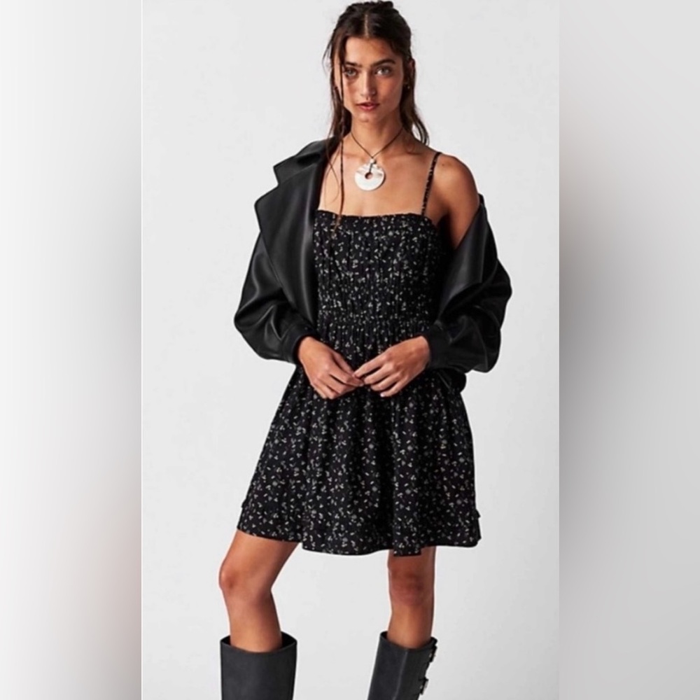 Free People Gabby Floral Mini Dress